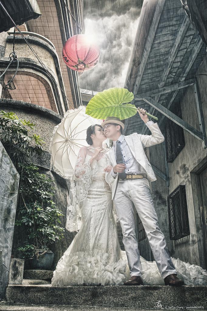 زفاف - [wedding] raindrop falling on the head