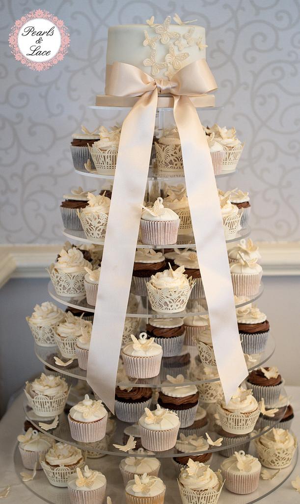 Mariage - Butterfly cupcake tower-0640