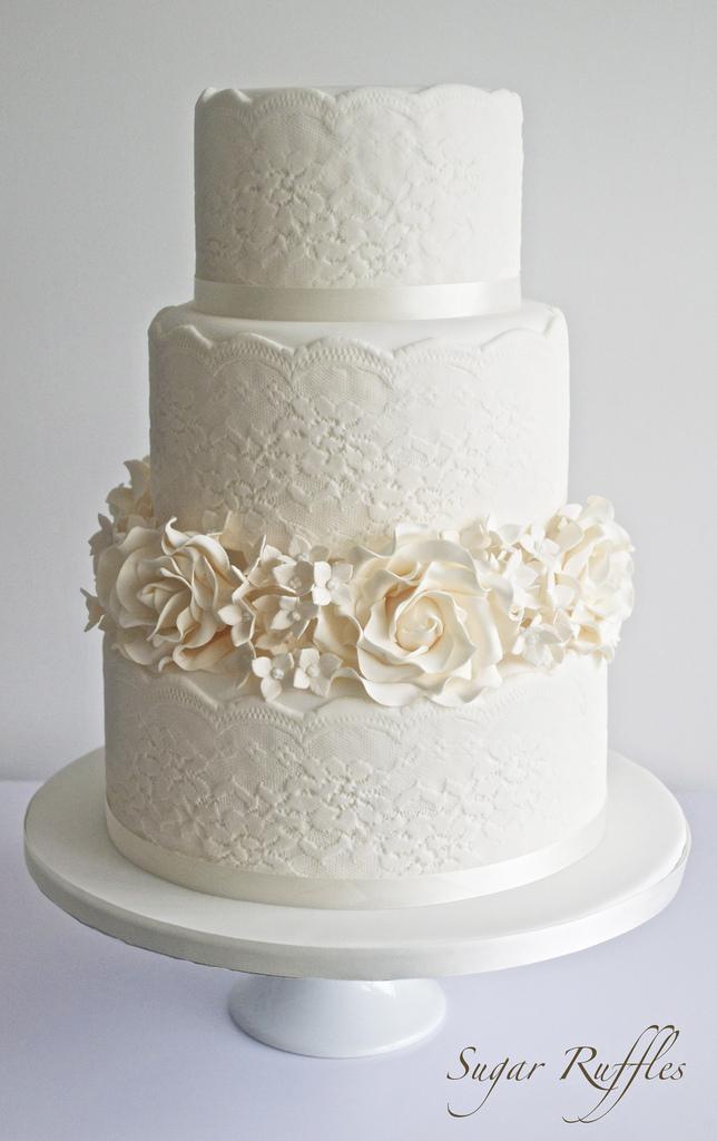 Свадьба - Lace Wedding Cake