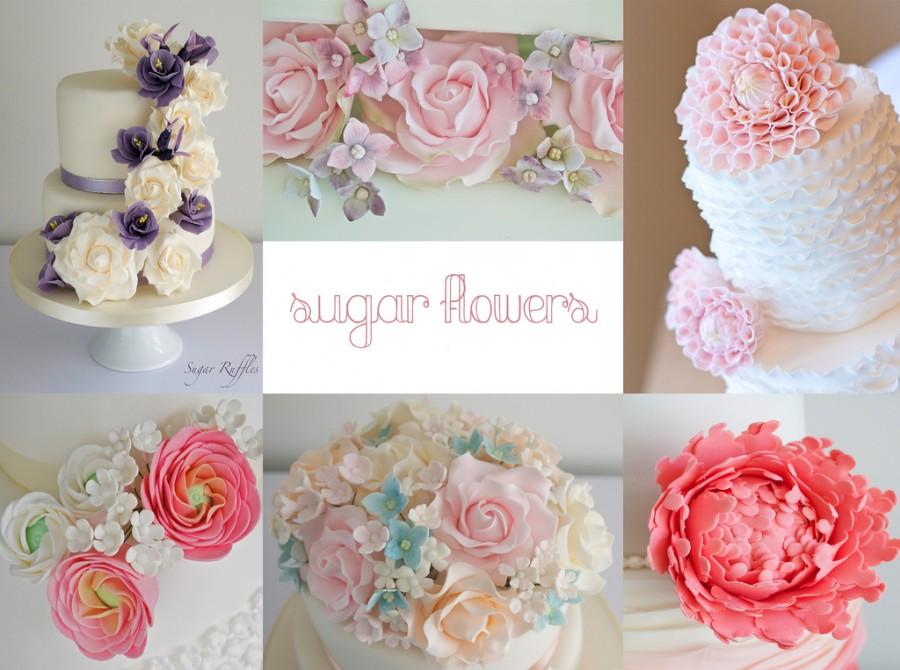 Mariage - sugar flowers