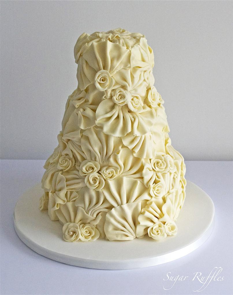 Mariage - White Chocolate Fans & Roses