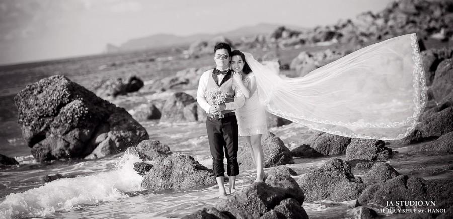 Wedding - Ảnh cưới biển Minh Châu - Quan Lạn ( JA Studio - 11E Thụy Khuê )