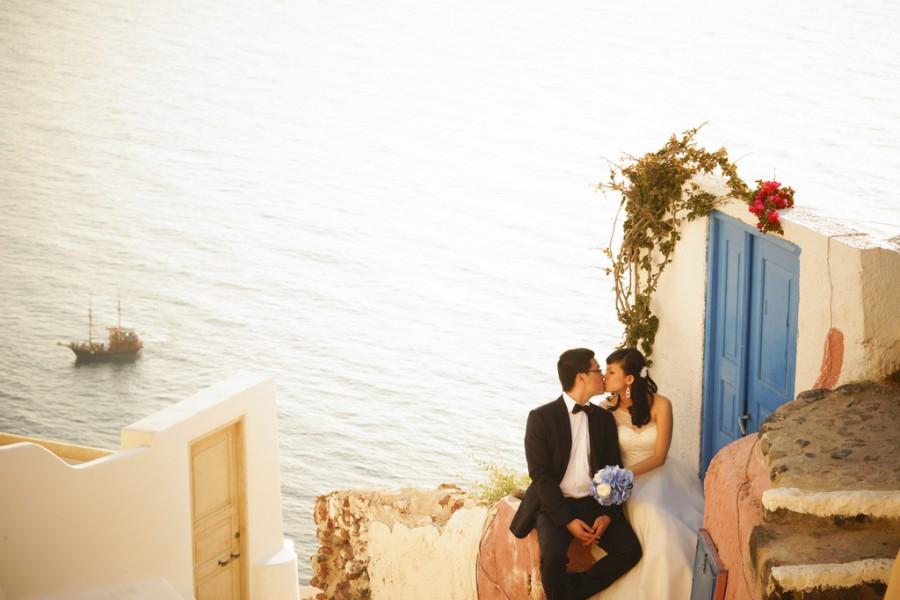 زفاف - Santorini