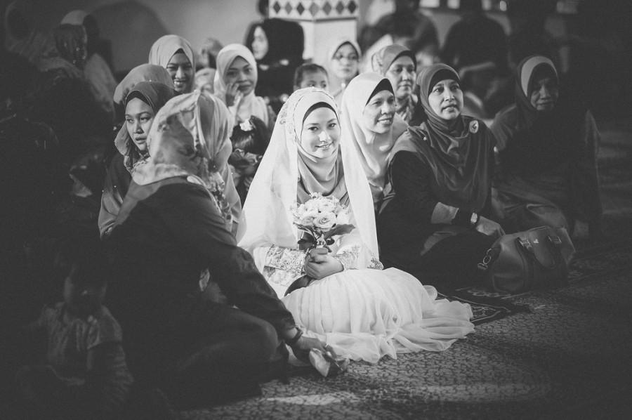 Wedding - Beautiful Muslim Bride wearing a Hijab