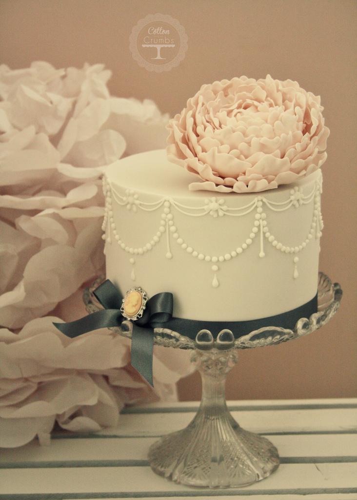 Mariage - Peony cake