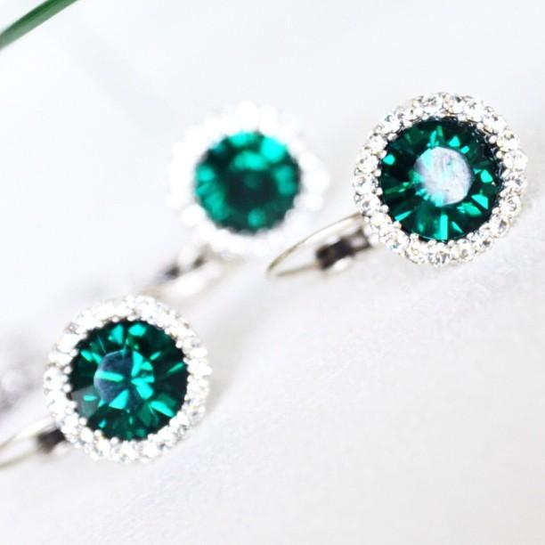 Wedding - Bridal & Bridesmaids Emerald Jewelry Set