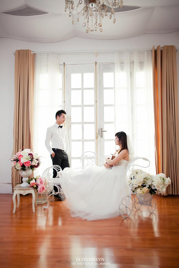 Wedding - Ảnh cưới Hà Nội - Biệt thự hoa hồng ( JA Studio - 11E Thụy Khuê )