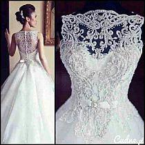 Wedding - I love this back of wedding dress