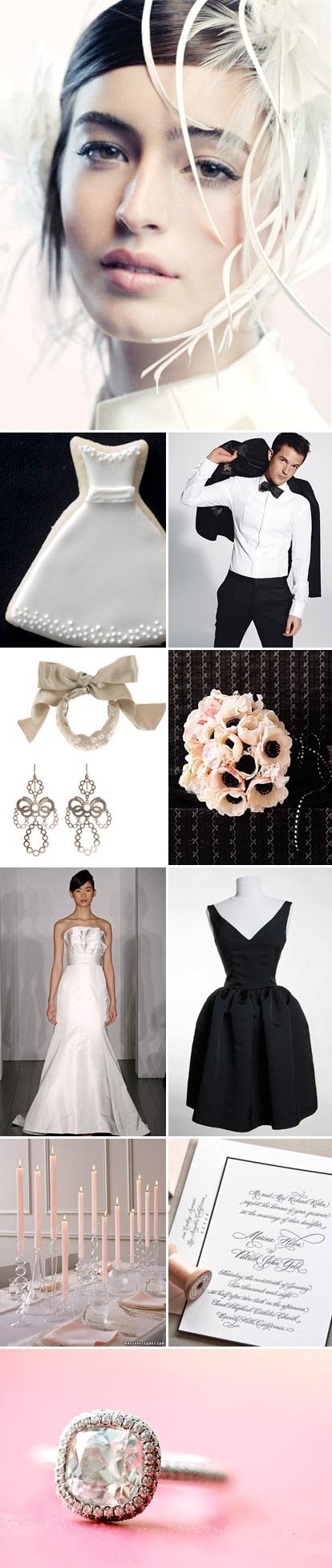 Hochzeit - Black And White Wedding Details & Decor
