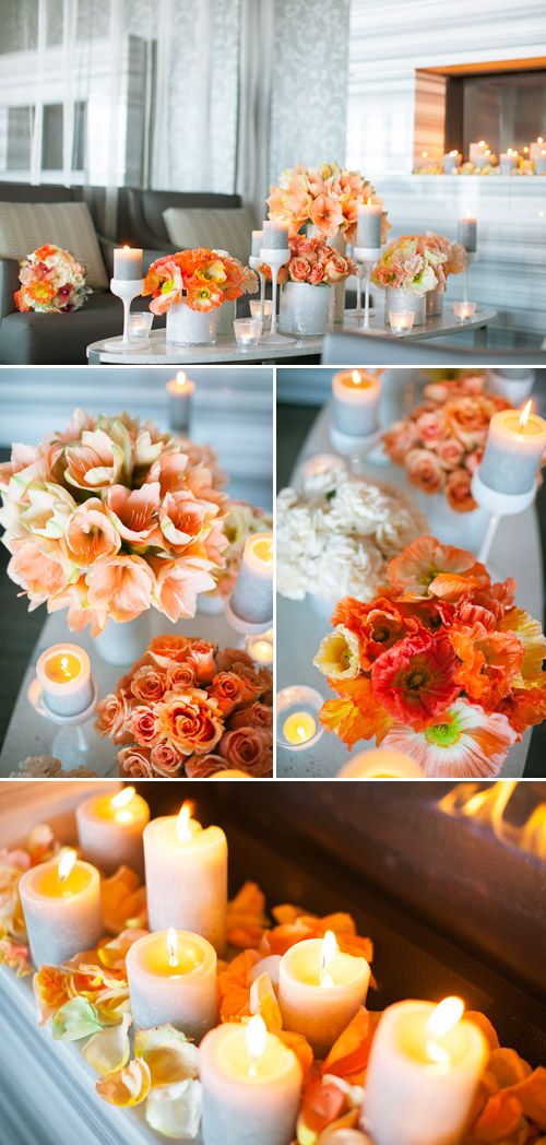 Hochzeit - Coral And Peach Wedding Details