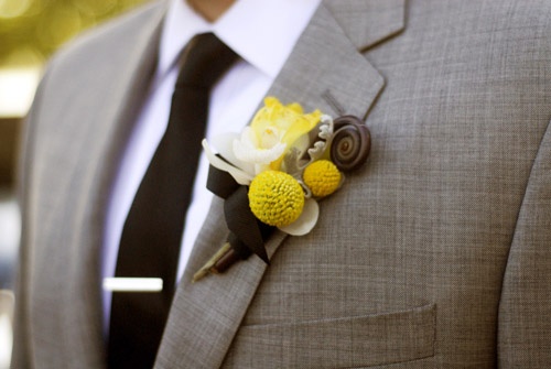 Hochzeit - Yellow Wedding Details & Decor