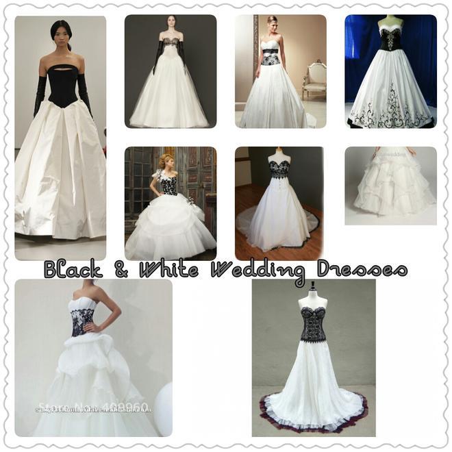 زفاف - Back & White Wedding Dresses