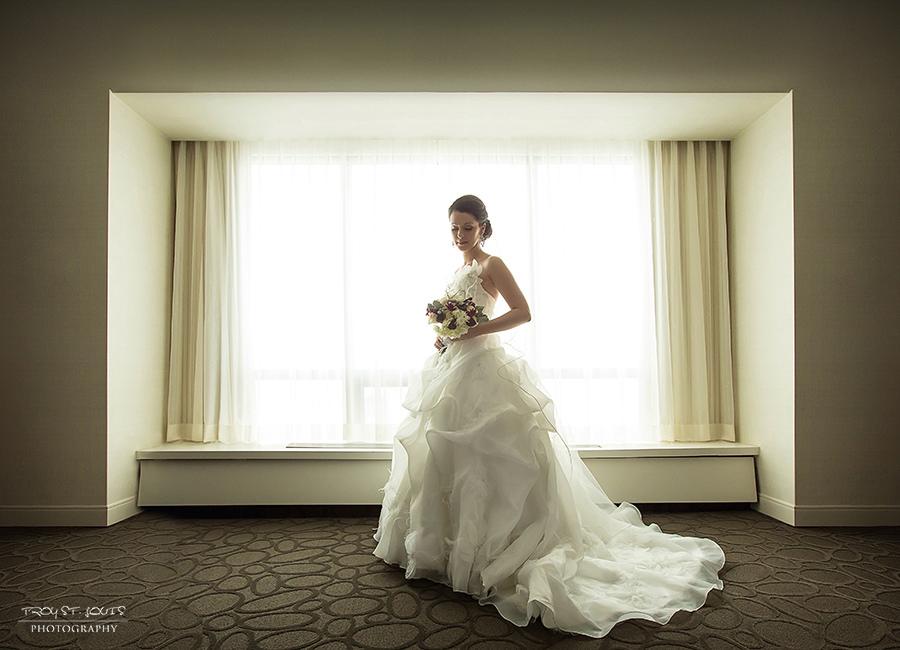 Wedding - Bride Window Pose