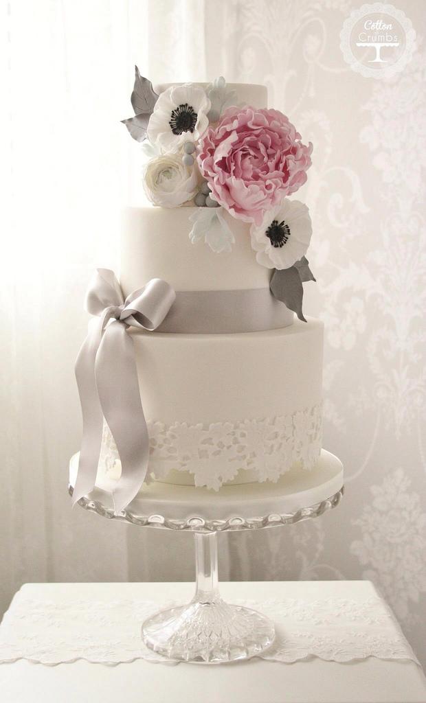 Mariage - Peony Wedding Cake