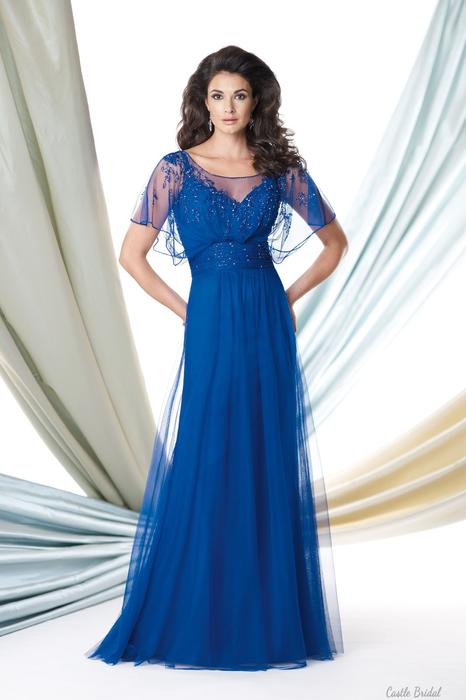 Mariage - Illusion A-line Bateau Neck Beaded Tulle Wedding Guest Dress