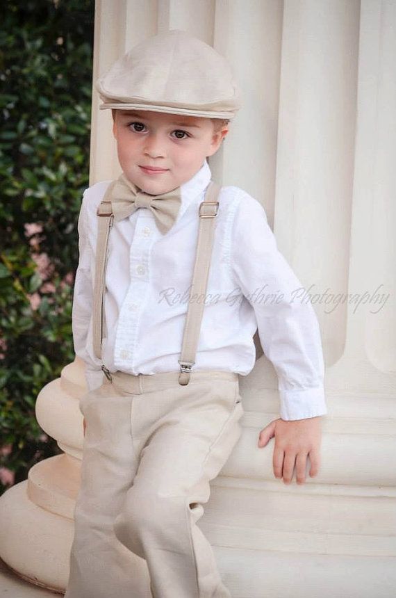 زفاف - Ring Bearer Outfit, Ring Bearer Bowtie, Ring Bearer Suspender Set, Bowtie And Suspender Set For Newborn, Toddler And Boys