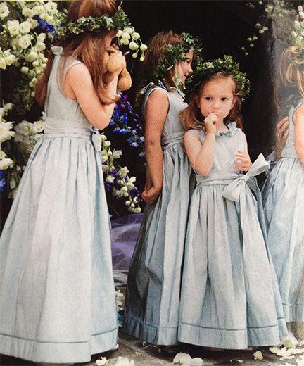 Hochzeit - Flowergirls In Blue 