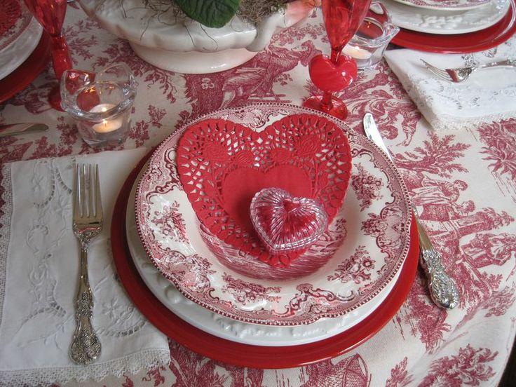 Свадьба - Valentine Tablescape 