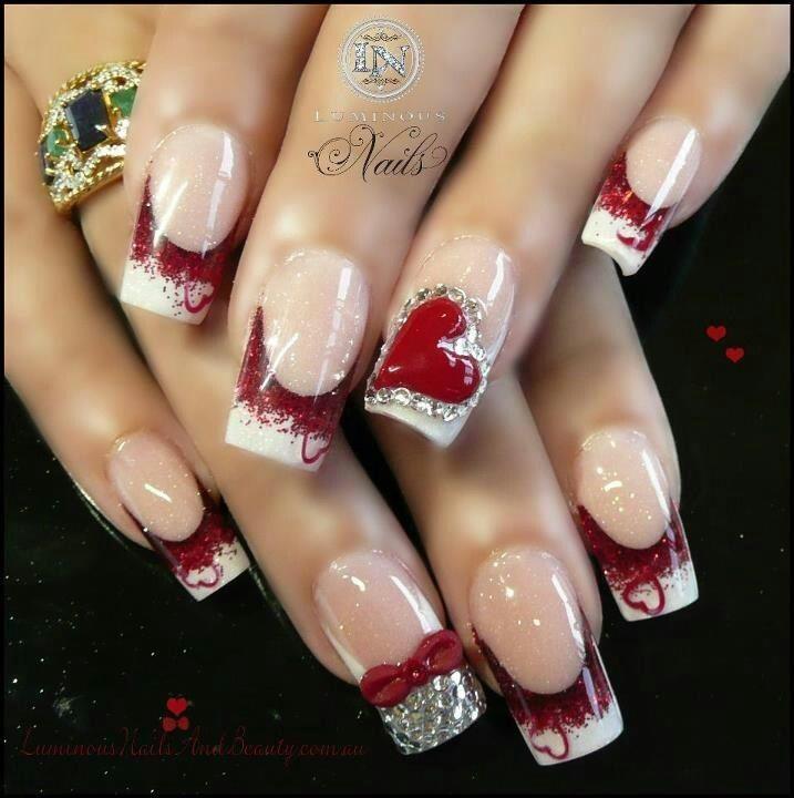 Hochzeit - Valentines Nails 