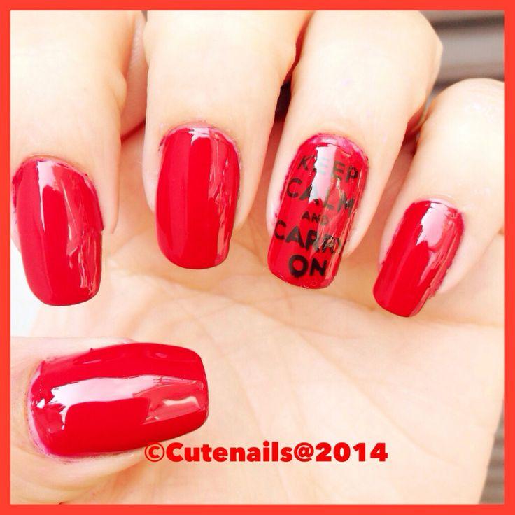 Hochzeit - Keep Calm And Carry On Nails 
