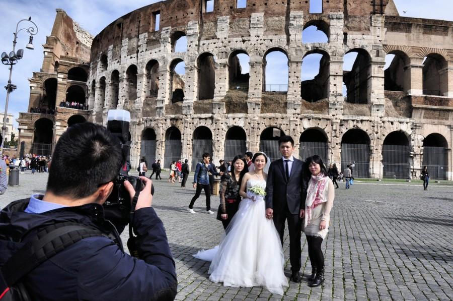 Mariage - 2014 Rome. Colosseo Bride