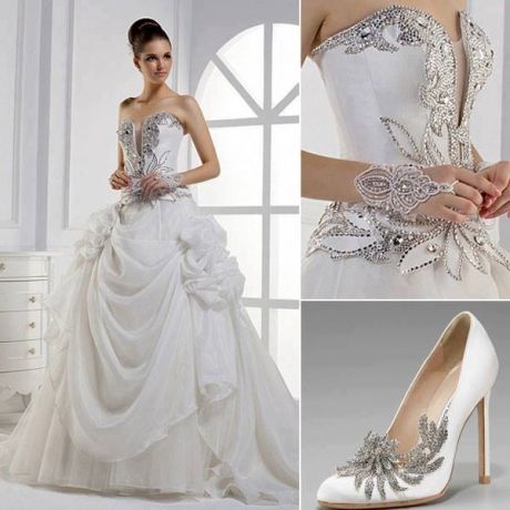 Wedding - Wedding Dress With Silver Accents ... 