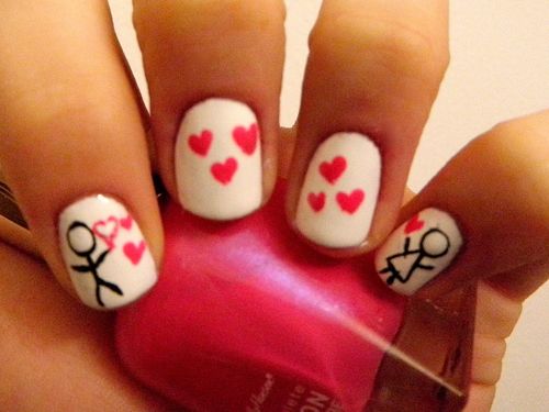 Hochzeit - Valentines Day Nails 