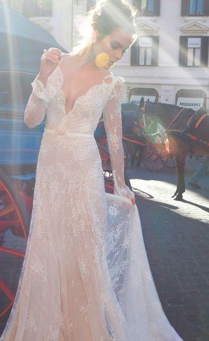 Mariage - Beautiful Lace Wedding Dress 