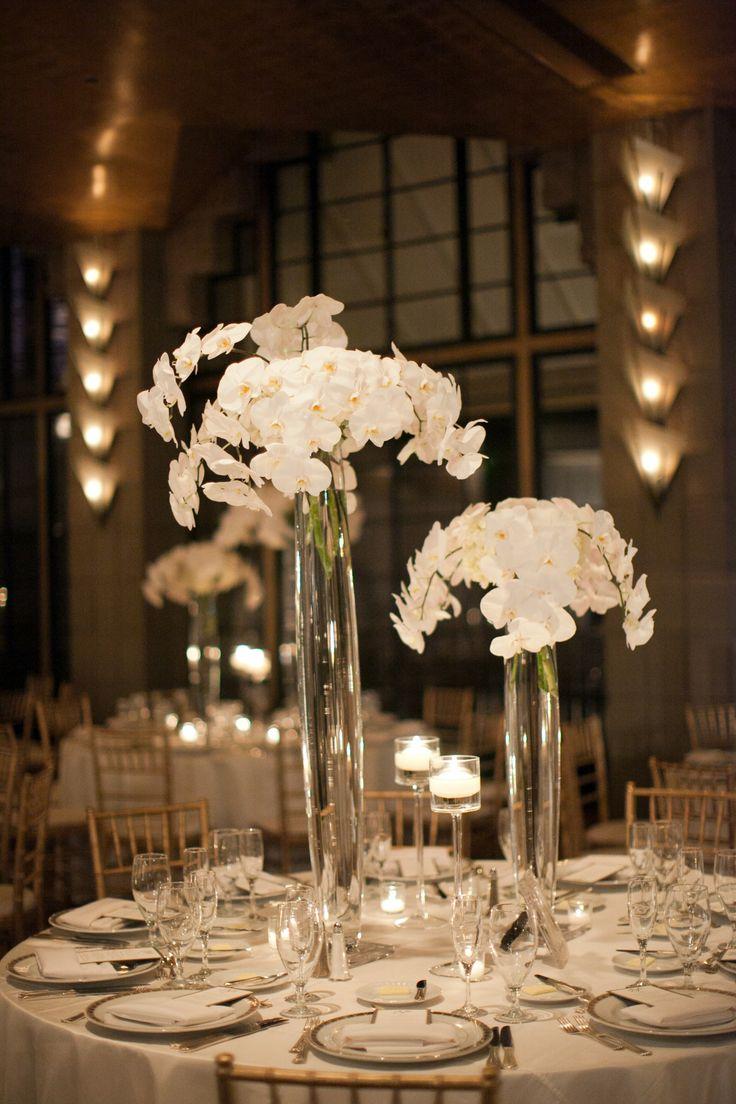 زفاف - The Gorgeous White Orchid Centerpieces 