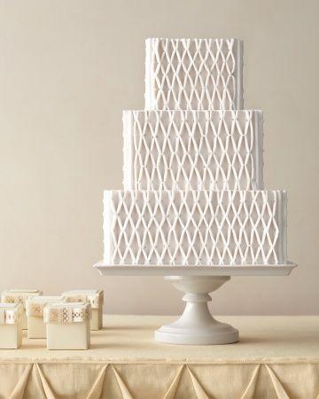 Mariage - Chic beaux plis gâteau