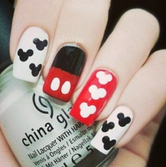 Mariage - Mickey Mouse Nails