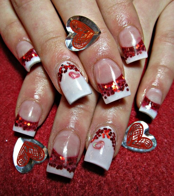 Hochzeit - Valentines Day Nail Design