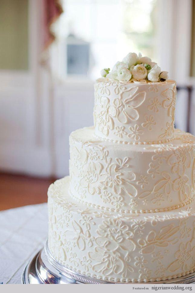 Mariage - Mariage-Cru-dentelle-gâteau de mariage