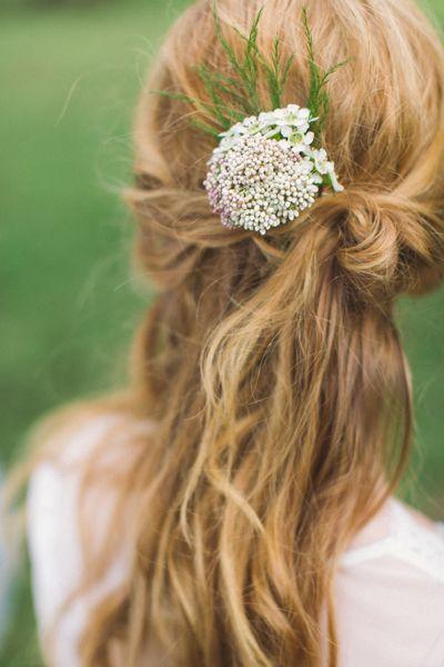 زفاف - حقل الزهور الطازجة في شعرك