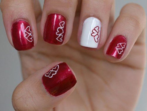 Mariage - 20 jolis dessins à ongles pour la Saint Valentin