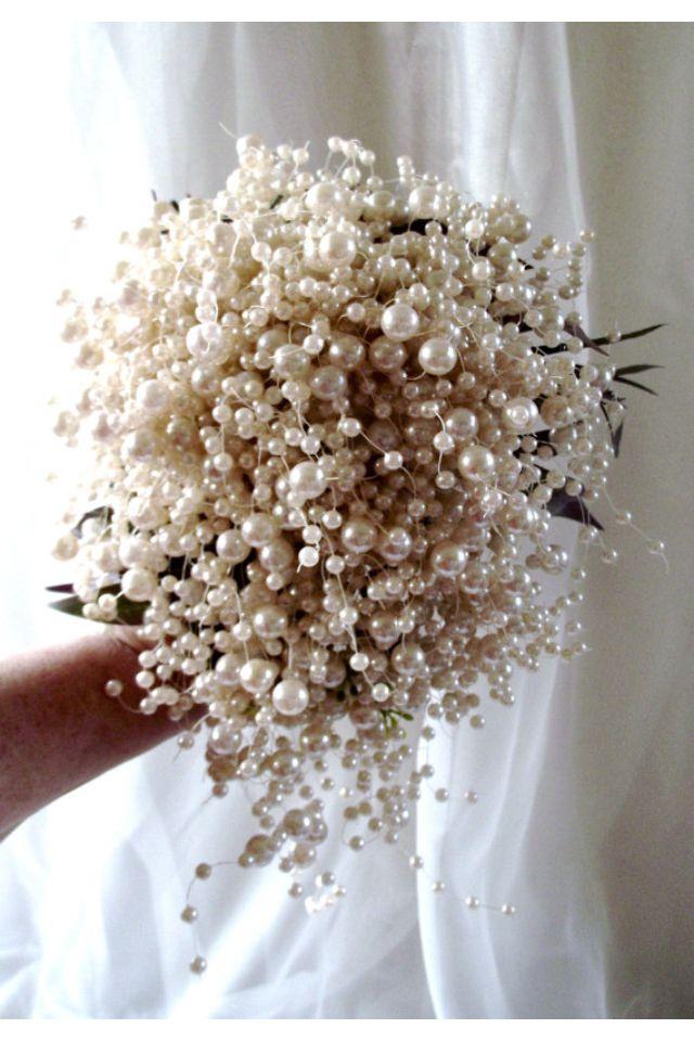 Hochzeit - Perle Blumenstrauß. Herrliches.