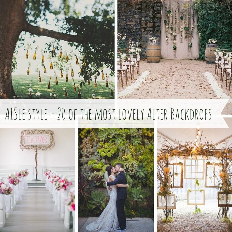 Hochzeit - Aisle Decor - Alter Backdrops