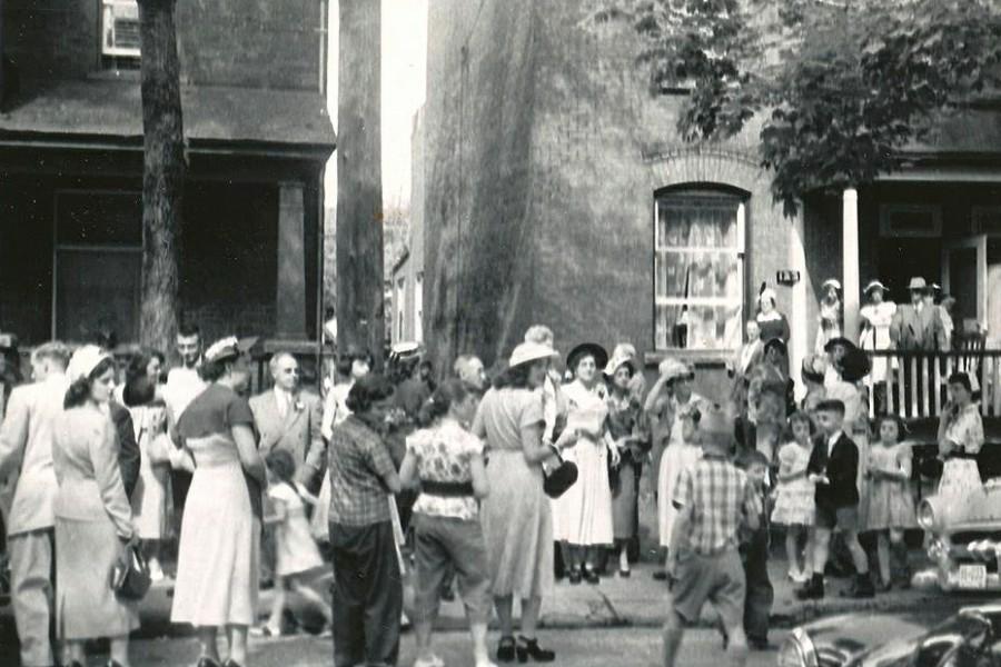 Mariage - Réception de mariage Ottawa, rue Besserer de la fin de 1940
