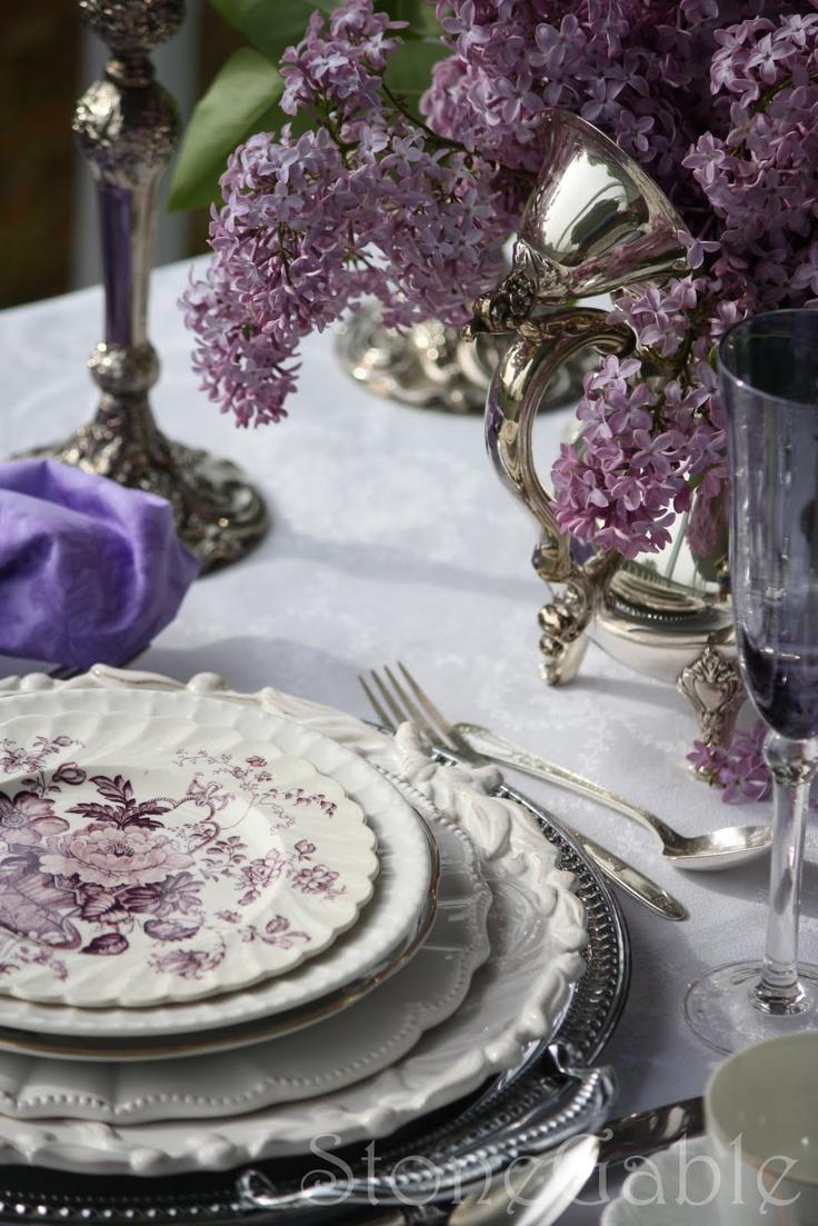 Wedding - Purple And Lilac Table 