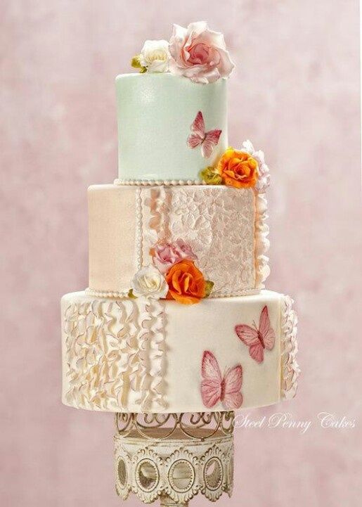 Wedding - Shabby Chic Wedding Cakes 