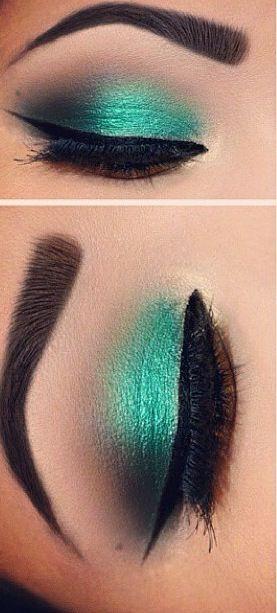 Wedding - Green Eye Makeup 