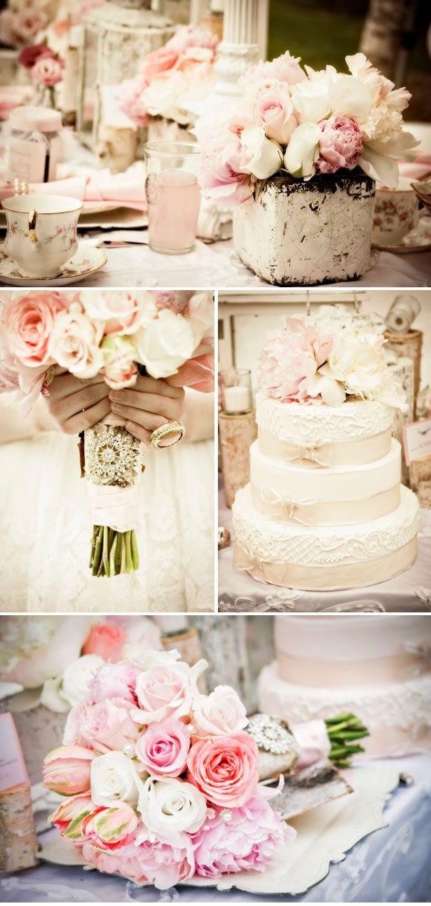 Mariage - Accents roses