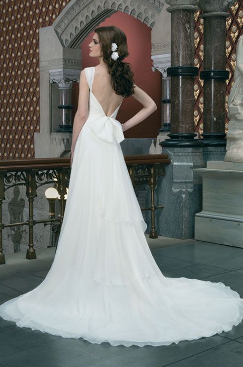 Wedding - Sophisticated white wedding dress by Justin Alexander