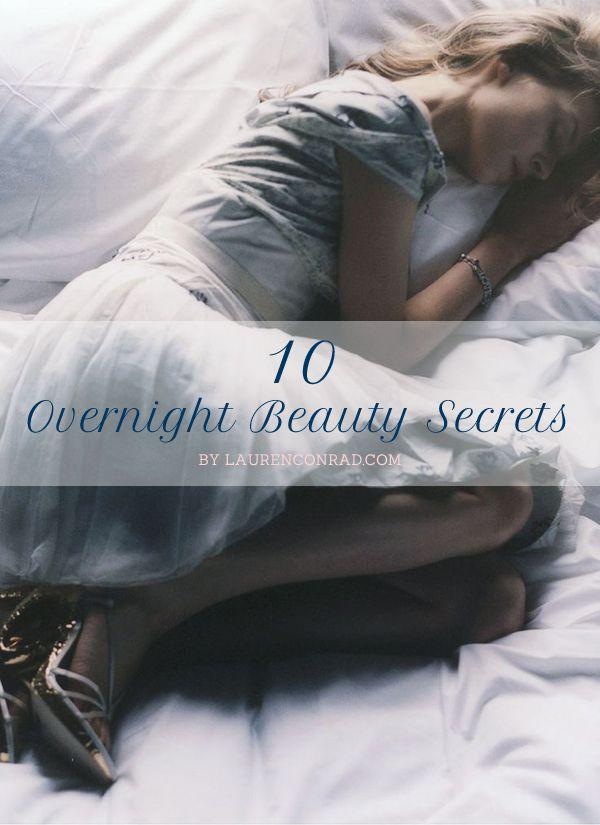 Mariage - Tuesday Ten: Overnight Beauty Tips