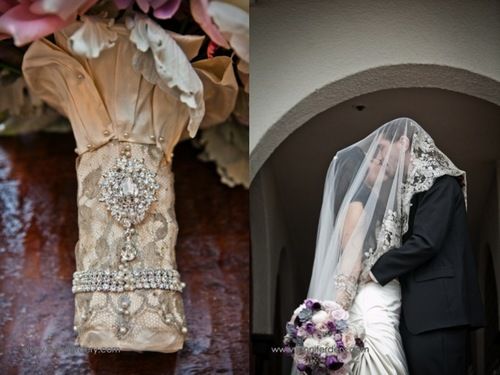زفاف - مقابض باقة الزفاف