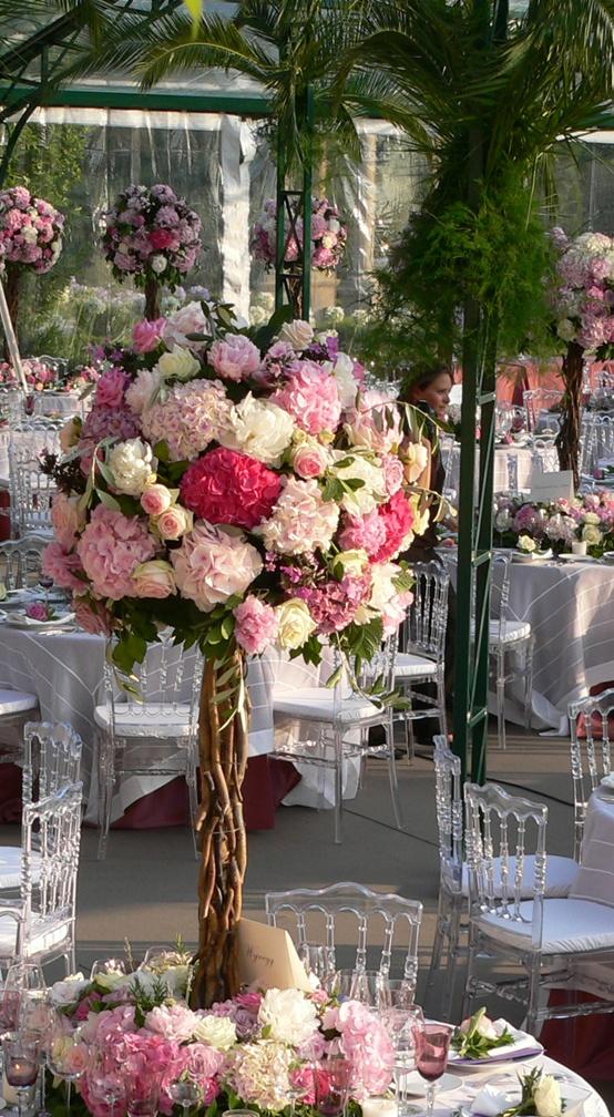 Hochzeit - Blumengesteck in Paris durch Lenôtre