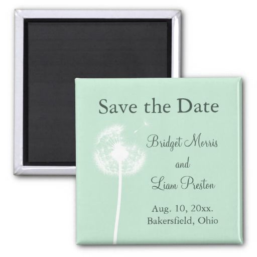 Wedding - Dandelion On Mint Save The Date
