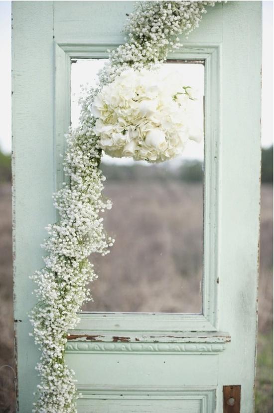 Hochzeit - Mint Blumen und Türen
