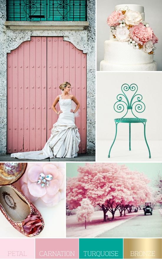 Hochzeit - Türkis und Pink Wedding