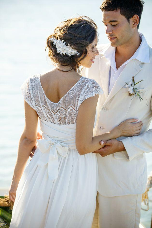 زفاف - ريفي شاطئ زفاف إلهام تبادل لاطلاق النار في تركس وكايكوس